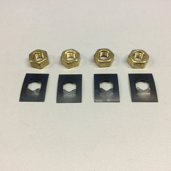 Villager Stove Glass Clips And Nuts (Set Of 4) Stove Glass Replacement