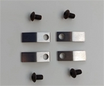 Stove glass clips for the Morso 04, 06 and 08