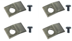 Set of 4 Stovax Stockton MK2 glass clips with screws