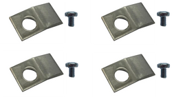 Set of 4 Stovax Stockton MK2 glass clips with screws