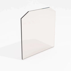 Lincsfire Ingham JA061 stove glass with the top corners cut