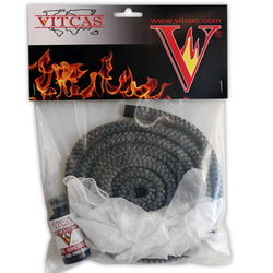 Vitcas black rope, glue and gloves kit 10mm