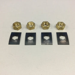 Villager Stove Glass Clips And Nuts (Set Of 4)